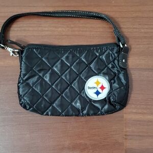 Profanity By Little Earth Black Quilted Steeler Women's Wristle